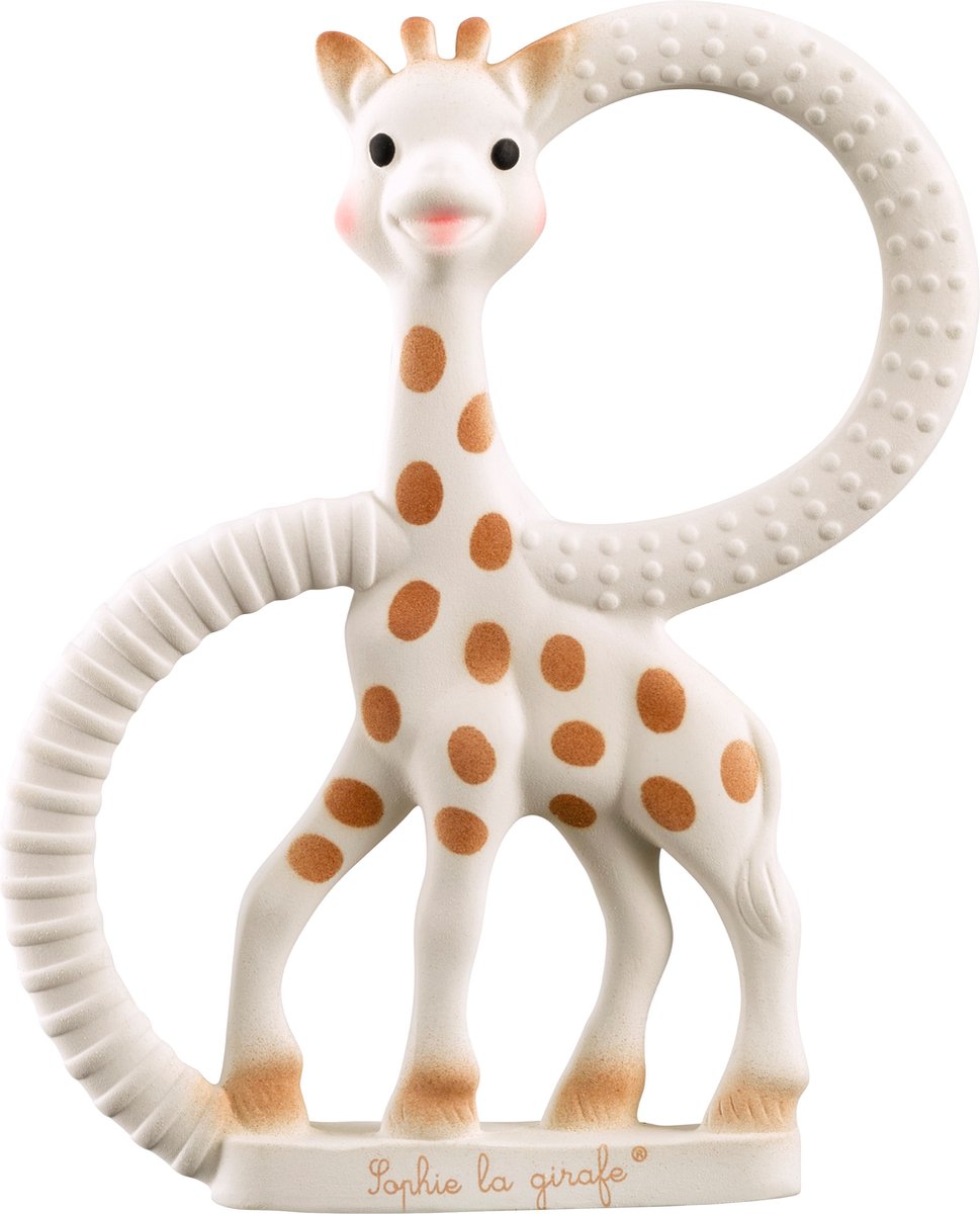 Sophie de giraf Bijtring Soft - Baby speelgoed - Kraamcadeau - Babyshower cadeau - 100% Natuurlijk rubber - In wit geschenkdoosje - Vanaf 0 maanden - Bruin/Beige - Sophie de Giraf