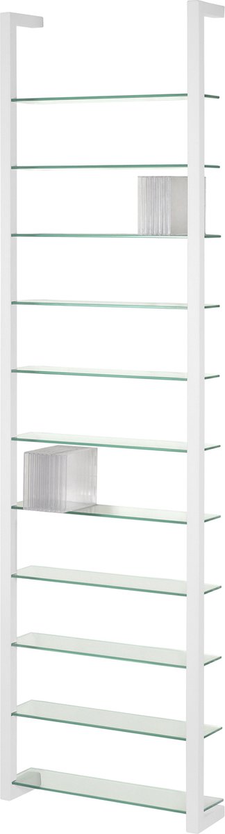 Spinder Design mediarek / wandrek Cubic 11 - Wit - Staal