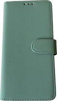 PU Leder wallet Case - Book Case Flip Cover Hoesje Met Stand Functie - Beschermhoes Met Pasjes Houder - Geschikt voor Samsung Galaxy S23 FE - Lichtgroen