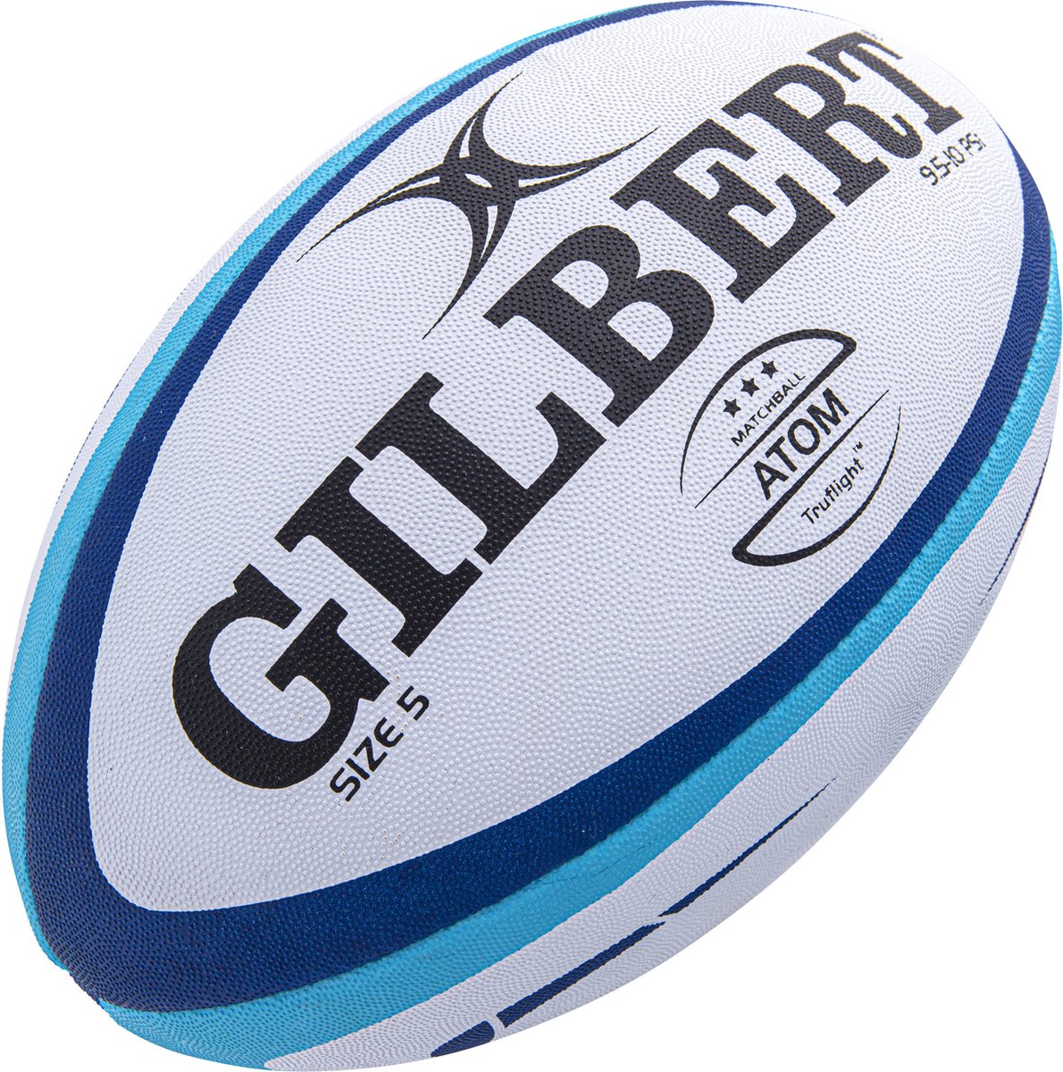 Gilbert Rugbybal Atom Match Blauw - Maat 5 (5 stuks)