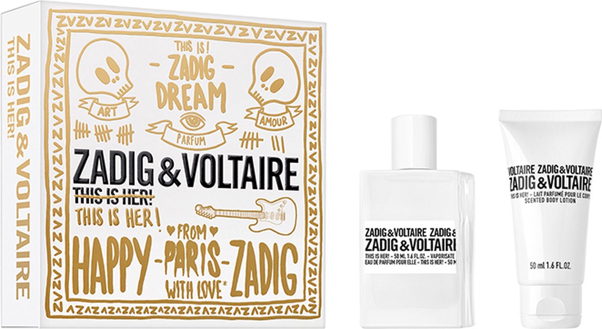 Zadig & Voltaire This is Her! Set Eau de Parfum 50ml + Body Lotion 50ml