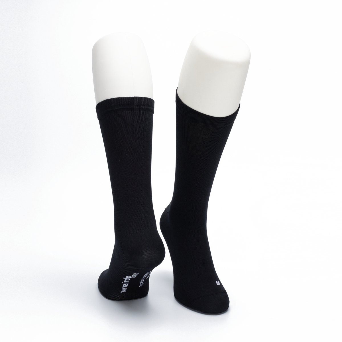 WeirdoSox - Compressie sokken - 22cm Hoog - Steunkousen voor vrouwen en mannen - 1 paar - Zwart 43/46 - Ideaal als compressiekousen hardlopen - compressiekousen vliegtuig
