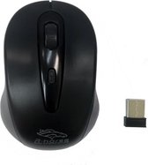 RF-2804B R-horse Wireless Mouse | 2.4 Ghz draadloos | Zwart