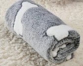 Handdoek | 70x50 cm | Fleece | Grijs