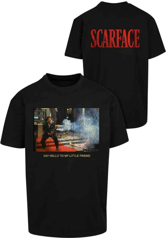 Mister Tee Scarface - Little Friend Oversize Heren T-shirt - 5XL - Zwart