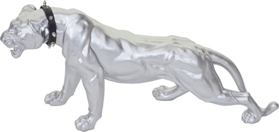 Panter - Luipaard 59 cm Zilver