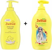 Zwitsal Gel Lavant & Shampooing Anti-Klit Frozen - Pompe 2 x 400 ml