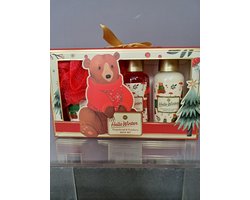 Accentra verwenset gemberbrood & veenbessen - douchegel, lotion, badzout, spons