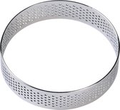 BrandNewCake® Taartring RVS - Geperforeerd Ø8x2cm - Kookring - Bakring