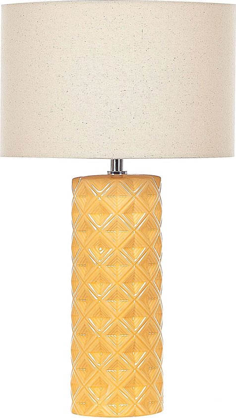 BALONNE - Lampe de table - Beige - Céramique