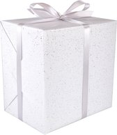 Cadeaupapier | 50cm | 100m | 74gr/m² | Confetti | wit/goud