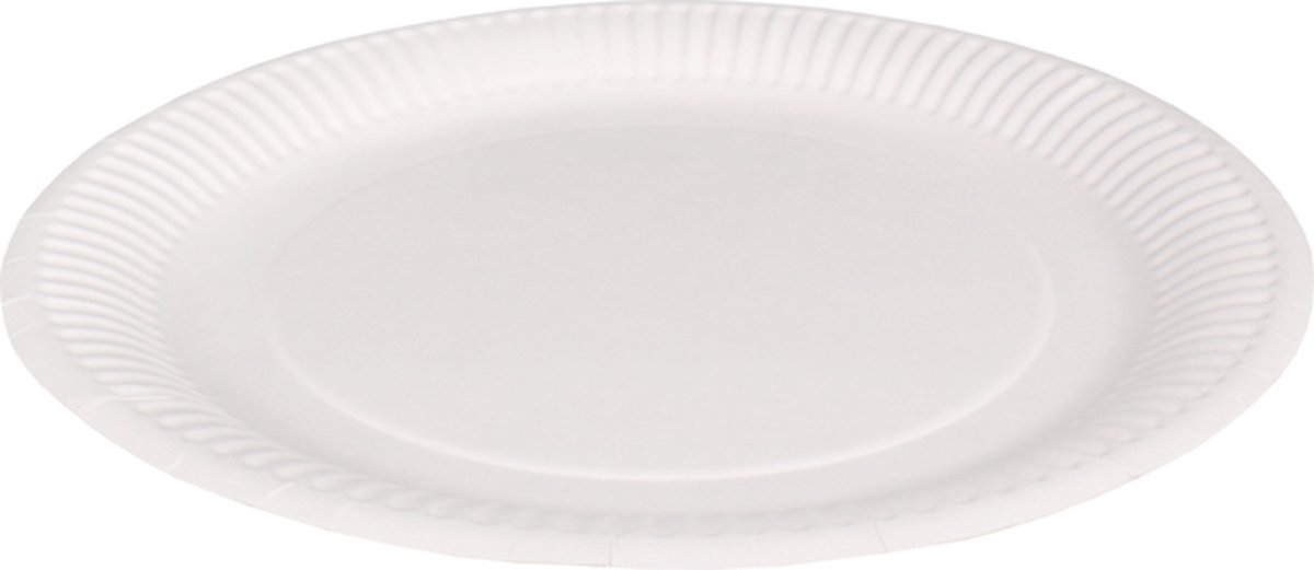 Goedkoopste Depa® Bord | rond | 1-vaks | karton | Ø23cm | wit | 160 stuks