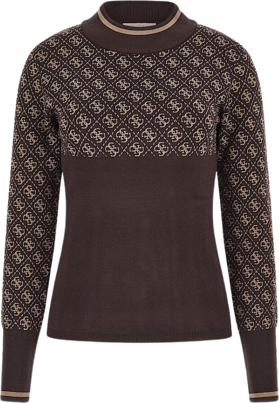 Guess Lise 4G LS Sweater Dames - Bruin - Maat XS