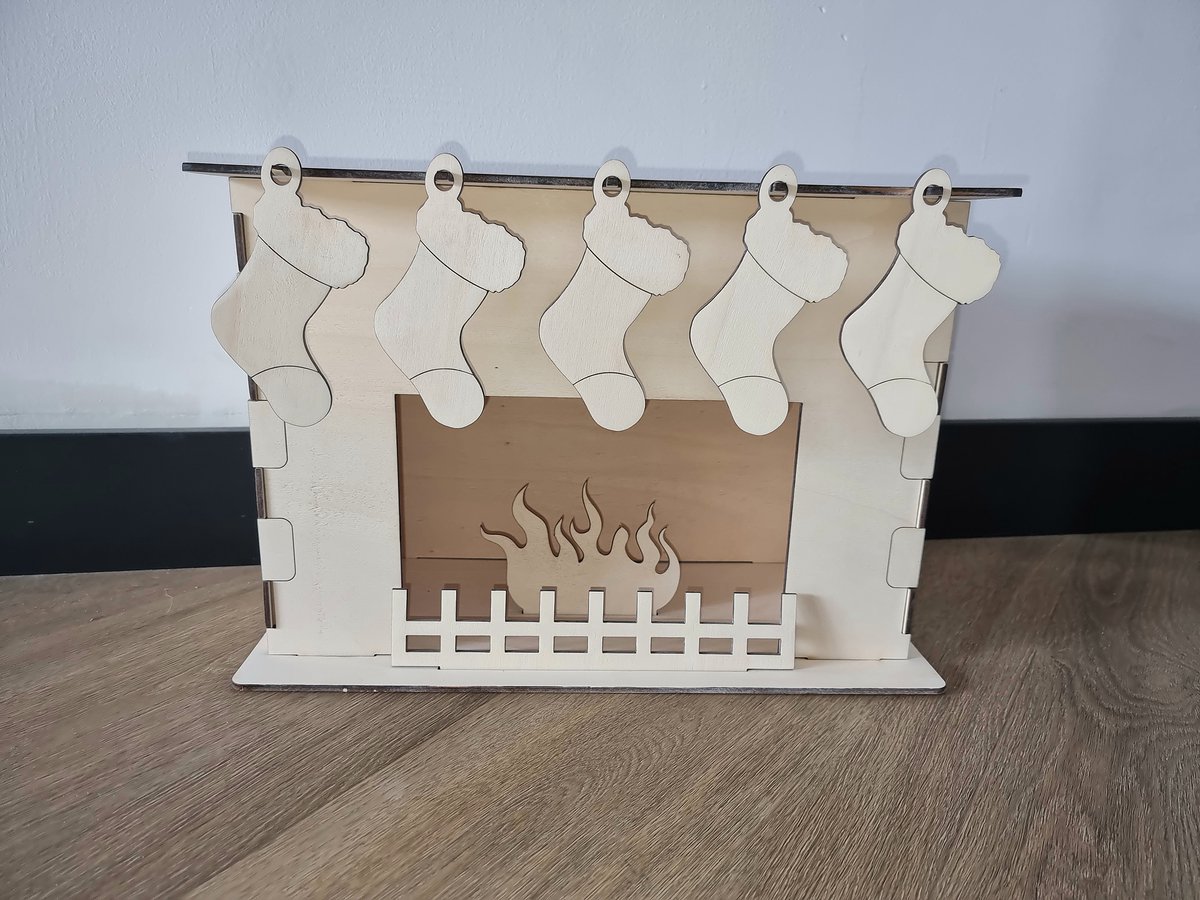 ZJZG 24 stuks houten feeëndeur, houten huis ambacht voor bomen, miniatuur elf Pixie decoratie, mini kerstfeest ornamentset voor tuin woondecoratie