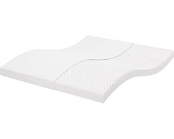vidaXL - Schuimmatras - 7 - zones - hardheid - 20 - ILD - 160x200 - cm - wit