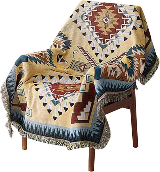 BOHORIA® Knuffeldeken Cozy Scotch 150 x 200 cm, winterdeken, pluizig voor bank, stoel en bed, boomwollen deken, bankdeken, woondeken (Wafle Cloud, 150 x 200 cm
