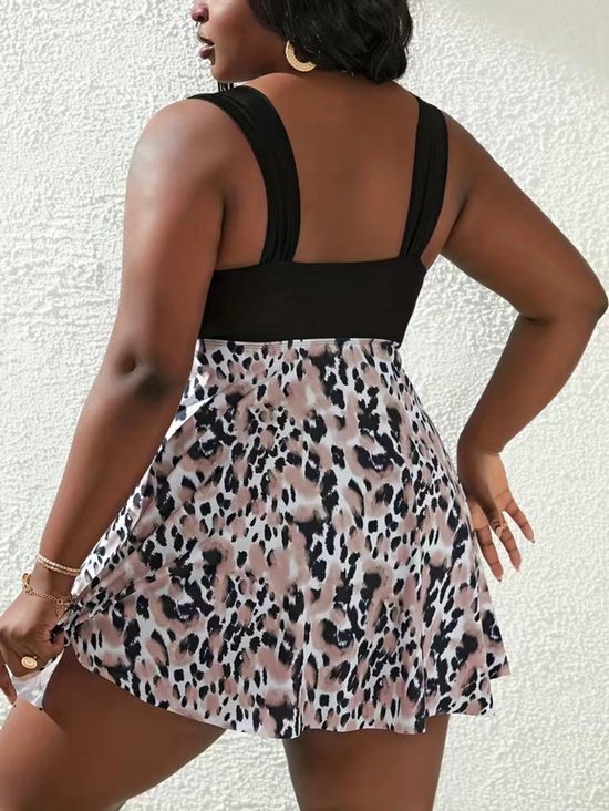 VILOREE Tankini voor dames, tweedelige badmode, badjurk met broek, V VILOREE Tankini voor dames, tweedelige badmode, badjurk met broek, V