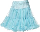 Supervintage supermooie volle zachte petticoat rok lichtblauw - M / L - valt op de knie - elastische verstelbare taille - carnaval - feest