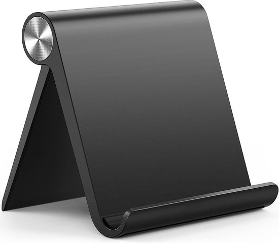 SUNNINGUP Tablet-wandhouder, metalen iPad-wandhouder voor 4,7 inch - 12,9 inch tablet, iPad, 360° draaibare en stabiele iPad-wandhouder voor keuken, badkamer, magazijn, slaapkamer en leeskamer