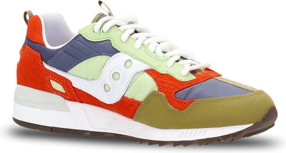 Sneakers Van Stof En Suede Met Rubberen Zool Grijs