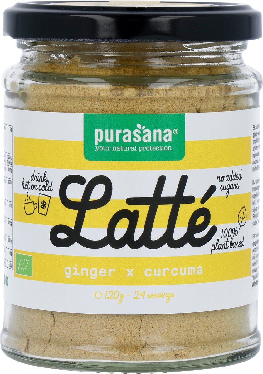 Purasana Latte gember/gingembre curcuma vegan bio (120g)