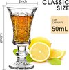 Verres à Sherry JAIEF 45 ml, verre sans plomb, verres à shot transparents à base lourde (lot de 6)