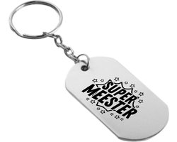 Akyol - super meester sleutelhanger - Meester - docenten leerkrachten leraren - cadeau - 54 x 29mm