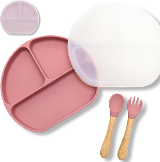 Assiette Bébé Set Table Silicone, Assiette Bebe Silicone