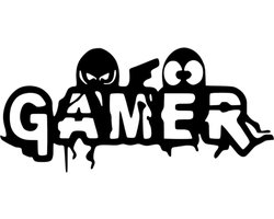 Djemzy - gamer - wanddecoratie woonkamer - wanddecoratie slaapkamer - gamekamer- wandversiering - muurversiering - wandpaneel - wall art - hout - zwart - gamen - MDF 6 mm