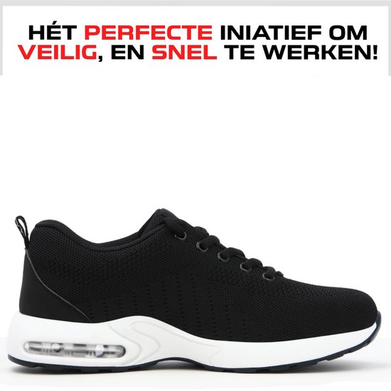 Veiligheidsschoenen Heren Werksschoenen met Stalen Neus Licht SRC Antislip Sportief Veiligheidsschoenen Saffierblauw Maat 41 EU