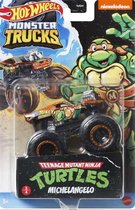 Hot Wheels truck Teenage Mutant Ninja Turtles Michelangelo - monstertruck 9 cm schaal 1:64