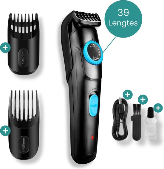 3 in 1 Baardtrimmer Mannen - Body Trimmer Heren - Tondeuse - Haartrimmer Lichaam - Bodygroomer - 39 Standen - Hoofd & Baard Haar Multi Groomer Machine - Beard Shaver Trimapparaat