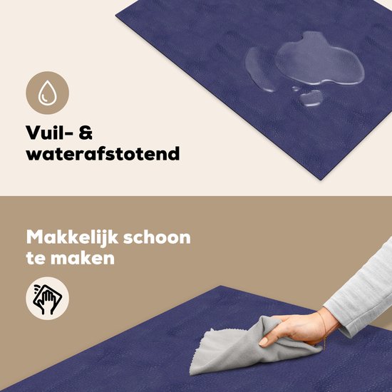 KitchenYeah® Inductie beschermer 76x51.5 cm - Inductie beschermer - Leer - Structuur - Dierenhuid - Kookplaataccessoires - Afdekplaat voor kookplaat - Inductiebeschermer - Inductiemat - Inductieplaat mat