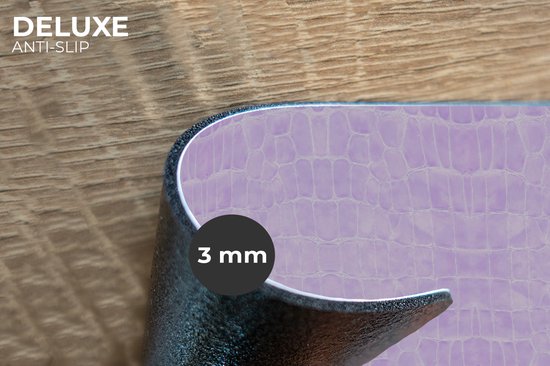 Napperons de table - Cuir - Violet - Structure - Mat Table - Assiettes cm - 6 pièces - Dessous de plat