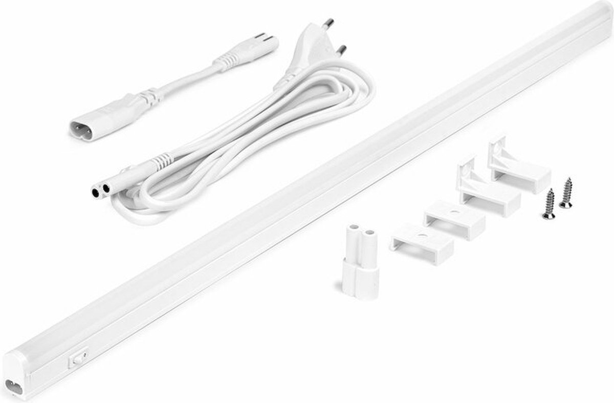 LEDmaxx LED Montagebalk met schakelaar 86cm 15W 1650lm 4000K | koppelbaar | Geen fitting | Koel Wit | 15 watt | 25.000 Branduren