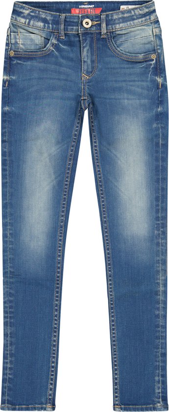 Vingino Jeans Fille Super Skinny Flex Fit Bernice Blue Délavé