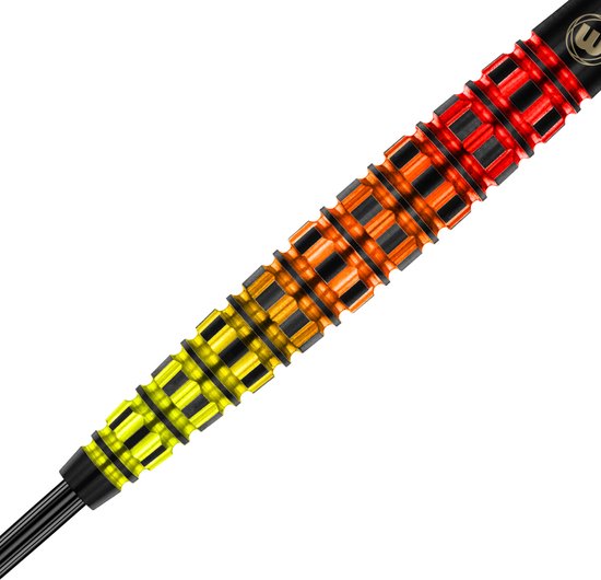 WINMAU - Firestorm Flame (Tapered): Steeltip Tungsten Dartpijlen Professioneel - 25g van Winmau — afbeelding 3