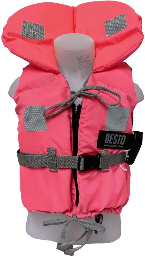 Besto Racingbelt 40N Roze Reddingsvest voor 5-15kg
