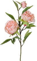 Topart Kunstbloem pioenroos Spring Dream - licht roze - 73 cm - kunststof
