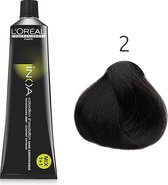 L'Oréal - INOA - 2 Bruin Zwart - 60 gr