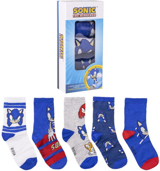 Sonic Socks Pack 5 Pieces - 27/30