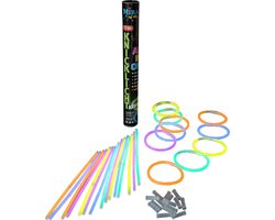 Glow in the dark sticks - 25x sticks van 20 cm - multi kleuren breaklights