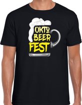Bellatio Decorations Oktoberfest verkleed t-shirt heren - Oktobeerfest - Duitsland bierfeest - zwart S