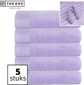 The One Towelling Classic Handdoeken - 70 x 140 cm - 5 Stuks - Voordeelverpakking - Hoge vochtopname - 100% Gekamd katoen - Lavendel