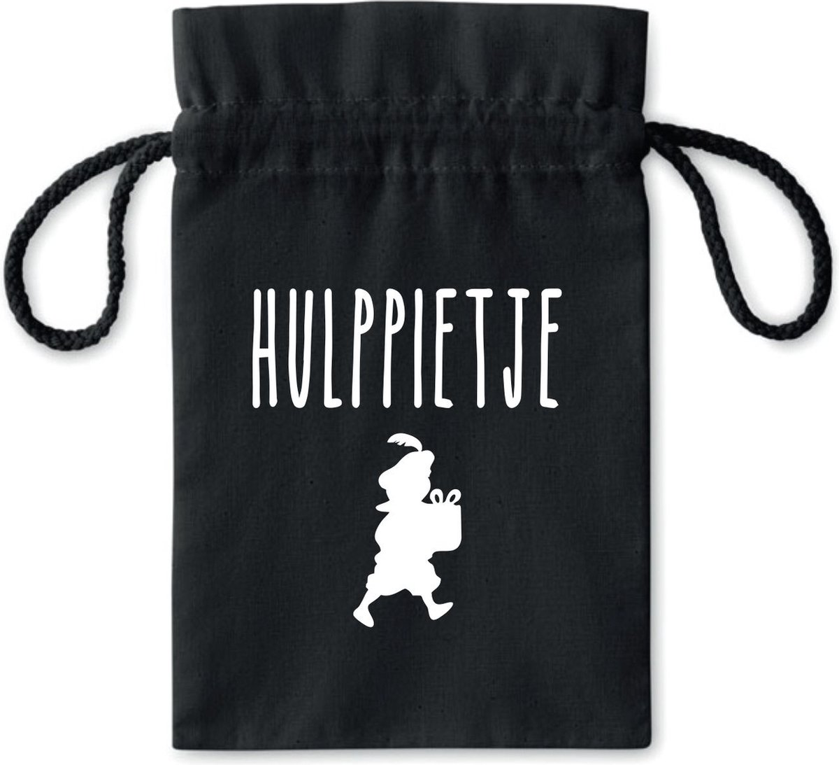 Pepernotenzakje Hulppietje - zwart - piet