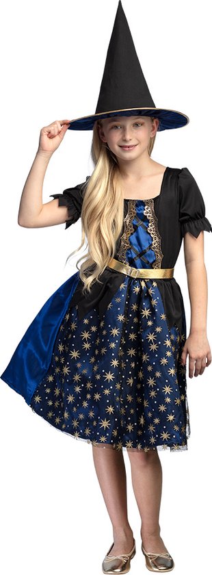 Boland - Kostuum Celestial witch (7-9 jr) - Kinderen - Heks - Halloween verkleedkleding - Heks