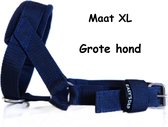 Gentle leader - Donker blauw - Maat XL - Gevoerd - Antitrek hoofdhalster hond - Halster hond - Anti trek hond
