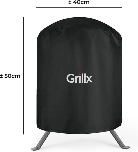 GrillX Kamado Housse de BBQ – 13 pouces – Housse de barbecue étanche – Housse de protection avec cordon de serrage – Accessoires BBQ