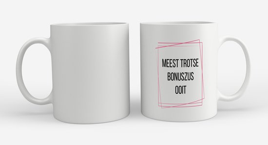 Akyol - tasse à café la plus fière sœur bonus de tous les temps - tasse à thé - sœur - sœur bonus fière - cadeau d'anniversaire - anniversaire - cadeau - cadeau pour sœur - articles sœur - cadeau - cadeau - cadeau - contenu 350 ML