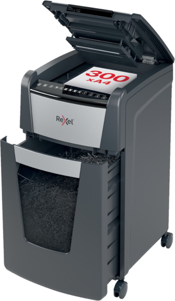 Rexel Optimum AutoFeed+ 300X Fluisterstille Papierversnipperaar thumbnail 3